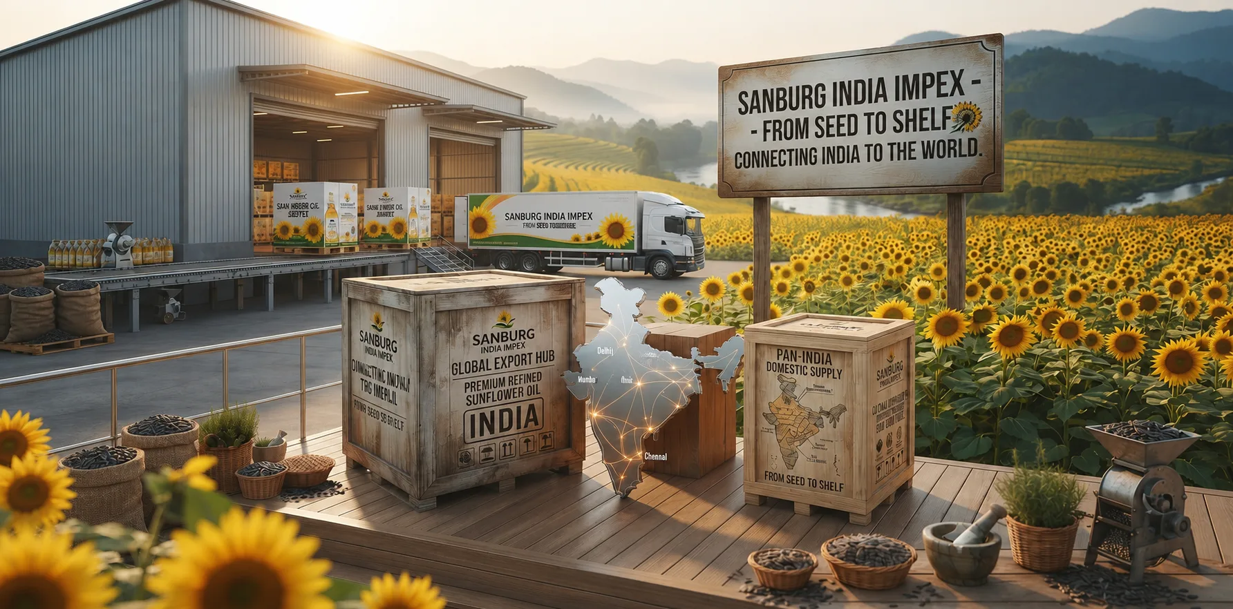 SANBURG INDIA EMPEX – Premium Refined Soyabean Oil